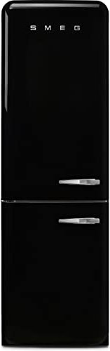 Smeg Left Hand Hinge FAB32LBL5UK 60/40 Frost Free Fridge Freezer - Black - D Rated