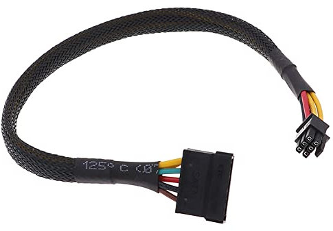 ezqnirk 1 unids HDD SSD Power Cable 6 Pin a SATA 15pin Converter Cable