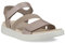 ECCO Women's Gruuv M Marine Sandal, Grey Rose Metallic, 9 UK