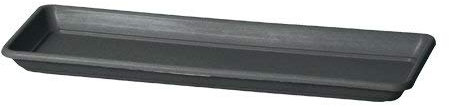 Decor Space Sottovaso Rettangolare Sottocassetta Basic per Fiori e Piante da Esterno (100 cm, Antracite)