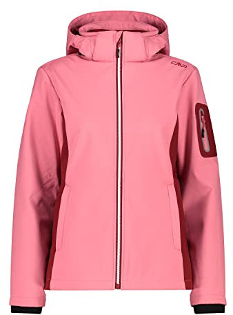 CMP, 39A5006, Damenjacke aus Softshell mit abnehmbarer Kapuze