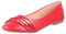 Elara Damen Ballerinas Bequem Lederoptik Strass Flach Chunkyrayan B069-BL-Rot-40