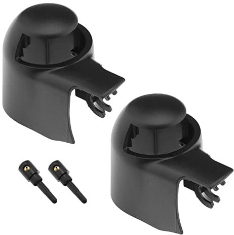 Be In Your Mind 2 Stück Auto Windschutzscheibe Heckscheibenwischerarm Kappe & 2 Stück Wischerdüse Kompatibel mit Passat B6/B7 Kompatibel mit Tiguan MK1 Kompatibel mit Roomster Fabia Combi