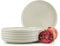 Konsimo. Speiseteller Set für 6 Personen - VICTO Tellerset aus Keramik - Teller Set 6er - Spülmaschinen - Mikrowellengeeignet - Moderne Großer Essteller - 27 cm - Beige