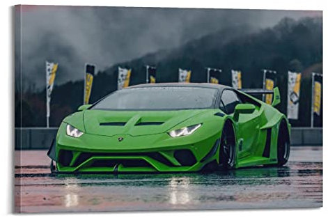 JUNNA Sportauto-Poster für Lamborghini Huracan GT Supercar dekorative Malerei Leinwand Wand und Kunst Bild Familie Schlafzimmer Dekor 40 x 60 cm