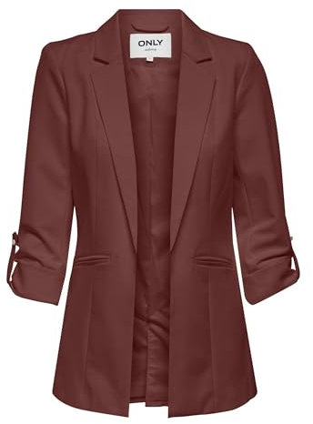 Only ONLKAYLE-ORLEEN 3/4 Blazer TLR, Blazer Donna, Marrone (Sable), 34
