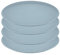 Großer Teller 25,5 cm 4er-Set CONNECT PLATE Speiseteller Kunststoff Blau Koziol