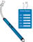 Newaner Accendino Elettrico, Accendini USB Ricaricabile，360° Flessibile Accendigas Elettrico Cucina Accendino Lungo Antivento per Candele Leggere Stufe a Gas Barbecue da Campeggio Camino Stufe(Blu)