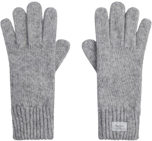 Pepe Jeans Damen Wallis Gloves Handschuhe, Grau (Marl Grey), One Size