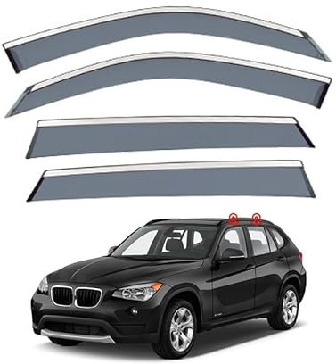 SUHNGE 1 Satz Windabweiser Regenabweiser für B.M.W X1 i E84 2010-2015, Seitenscheiben Regenschutz Regenabweise, Autofenster Anklebbare Windschutz Deflektoren