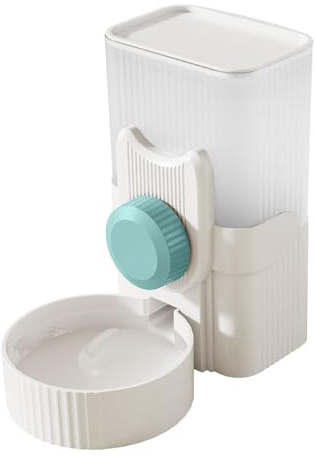 Duroecsain Distributeur Automatique de Nourriture à Suspendre, 1000ml Distributeur Eau pour Petits Animaux, Mangeoire Automatique pour Cage Chiot, Lapin,Cobaye, Furet, Hérisson, Chat, Chinchilla