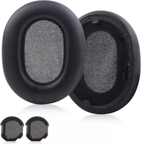 WH-1000XM5 Ersatz-Ohrpolster mit Geräuschisolierung, kompatibel mit Sony WH1000XM5, kabellosem Over-Ear-Kopfhörer mit Geräuschunterdrückung, Schwarz