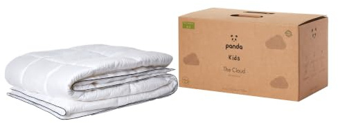 Panda® Kids Cloud Bamboo Cot Bed Duvet | Hypoallergenic, Lightweight, Fluffy, | Breathable & Cooling, 4.5 Tog | Machine Washable | 150x120cm