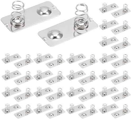 20 Pcs AA Battery Positive to Negative Conversion Spring Contact Nickeling Plate 28mmx12mm