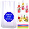 MAARA Cellophane Bags, Pack of 50 (8X12/20X30CM) Clear Cellophane Sweet Bags, Food Safe Cookie Bags With Bows, Cellophane Treat Bags For Mugs, Clear Plastic Gift Bags, Flat Bottom Clear Party Bags