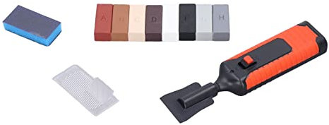 Kit de Réparation, 21X20X5 Réparation de Carrelage Stylo Chauffant, Kit Bloc de Cire, Outils de Réparation Crack Repair Tools Réparation de Porcelaine, Kit de Réparation de Tuile de Carrelage en