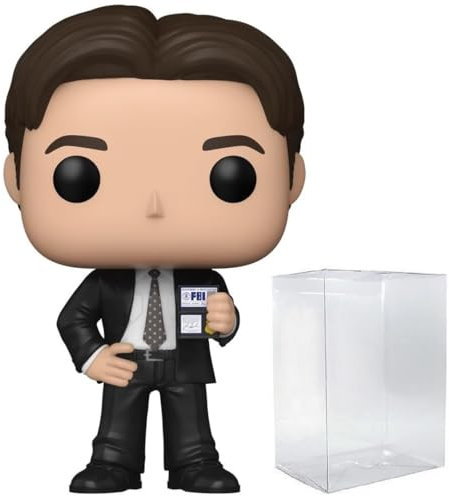 POP TV: X-Files – Fox Mulder Funko Vinyl Figure (Bundled with Compatible Box Protector Case), Multicolor, 3.75 inches