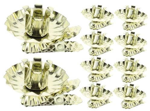 CLISPEED 10stücke Kerzenhalter Für Christbaumkerzen Metallkerzenclips Zum Aufstecken Weihnachtsdeko Baumkerzenhalter Eisenkerzenhalterclips Für Kerzen Dekorative Kerzenhalter Für Party