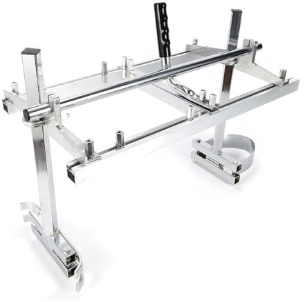 SynapSYA Portable Planking Mill Chainsaw Mill Attachment 14-24 Milling & Planking Guide Bar Aluminum Portable Chain Saw Guide Planking Wood Lumber Cutting for Woodworkers Builders