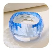 TOVABA Resin Armreif Damen Blau Harz, Eleganter Resin Armreifen für Frauen, Moderner Acryl Bangles, Stilvolles Accessoire, Langlebig & Farbbeständig, Schmuck für Alltag & Feste