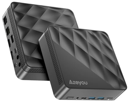 robtomp Mini PC da Gaming, AMD Ryzen 5 7430U (6C/12T, Fino a 4.3GHz), 16GB RAM 512GB SSD, Windows 11 Pro, PC Desktop Compatto con Supporto 8K UHD Triple Display/Wi-Fi 6/BT 5.3/Dual LAN 2.5G/USB3.2/DP