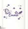 tjapalo® pkt10 Wandtatoo Kinderzimmer Mädchen Türaufkleber mit Namen Schmetterlinge Baby Namensaufkleber Sticker (Breite ca. 22 cm)