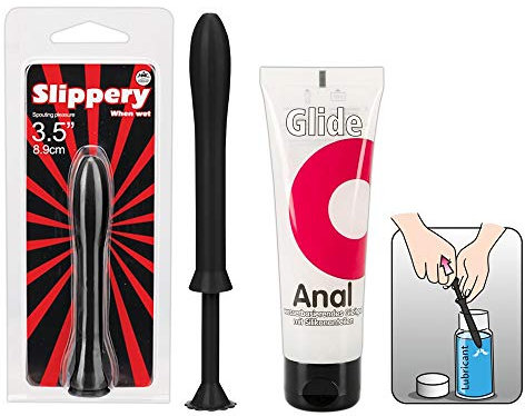ORION Anal-Set - 5-teilige Erotik-Box für Frauen und Männer, mit Gel-Applikator, intensiven Finger-Sleeves und feuchtem Anal-Gleitgel, schwarz