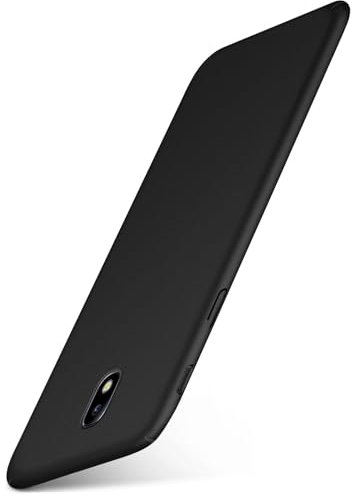 moex Alpha Case für Samsung Galaxy J5 (2017) Hülle Ultra Dünn, Schutzhülle mit erhöhtem Kameraschutz, Slim Cover Hardcase Backcover, Dünnste Handyhülle Minimalistisch, Matt Schwarz