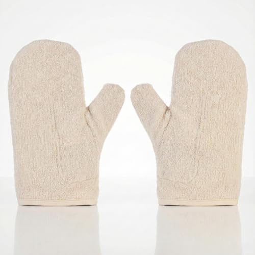 Profi-Bäcker-Handschuh – Hitzeschutz-Backhandschuh mit verstärkter Handinnenfläche, Ofenhandschuh für Backofen & Grill