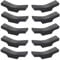 Vast 10 Piezas Estantes para Palillos, Soporte para Palillos de Aleación, Soporte para Palillos a Prueba de Caídas, para Mesa, Juego de Cubiertos, Accesorios de Comedor(Negro)