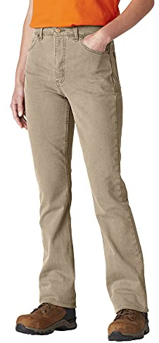 Dickies Women’s Plus Perfect Shape Denim Straight Jean, Stonewashed Bronze Sand, 22WRG