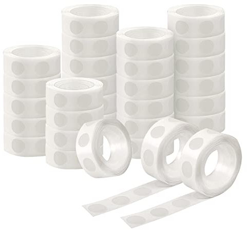 Balloon Glue Double Sided Dots of Glue Craft Removable Adhesive Point Tape 3000 PCS (30 Rolls) Non-Liquid Glue for Scrapbook,Party,Wedding,Balloons Decoration