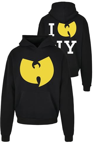 Mister Tee Upscale Herren Kapuzenpullover WU Tang Loves NY Heavy Oversize Hoody, Männer Hoodie mit Aufdruck, Oversized Fit