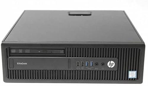 HP Elitedesk 800 G2 SFF Quad Core I5 6500 8GB DDR4 256GB SSD Windows 11 Professional Desktop Pc Computer (Renewed)