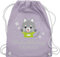 Turnbeutel Rucksack - Kita Beutel Wechselsachen Mädchen - Wechselkleidung Katze - Unisize - Pastell Lila - stoffbeutel kindergarten wechselbeutel personalisierte beutelrucksäcke für