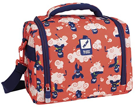 MILAN® Bolsa isotérmica porta alimentos gran capacidad (5 l) serie especial Ninjutsu, rojo