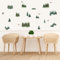 PLIGREAT 22 Stück Grün Wald Wandtattoo DIY Vögel Kiefer Wandaufkleber für Wohnzimmer Schlafzimmer Kinderzimmer Bauernhaus Wanddekor Home Indoor Wall Art Decor
