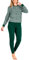 De Fonseca | Pigiama Donna Invernale Caldo Cotone 100% Set Lungo con Pantalone Comodo Due Pezzi Homewear Inverno (M, Modello 13)
