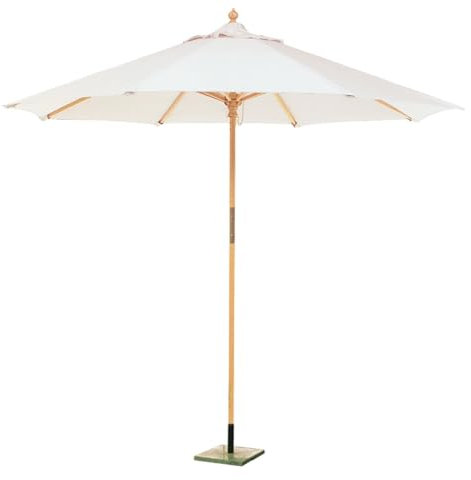 Briconess.com Ombrellone da giardino in legno tondo 250 cm Garden Deluxe Collection