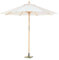 Briconess.com Garten-Sonnenschirm aus Holz, rund, 250 cm, Garden Deluxe Collection