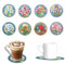Goiern 8 Stück Diamond Painting Untersetzer Blumen, Diamant Malerei Untersetzer, 5D Diamant Painting Untersetzer für Tassen, Weingläser, Vasen und Heimküche