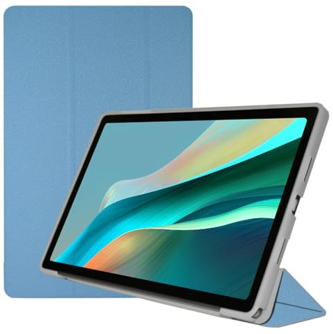AKNICI Funda para TECLAST P30T/TECLAST P30 Tablet 10 Pulgadas, Ultra Delgada Cubierta Trasera de TPU Cover Carcasa con Auto-Sueño/Estela Soporte Función para TECLAST P30T/TECLAST P30, Azul