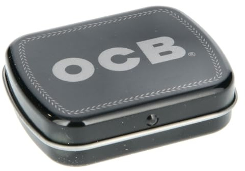 OCB Metall Dose, 3er Set, Logo in Weiß, Grau und Grün