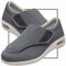 Möge Chaussons Diabétiques Homme Réglable Orthopédique Sandales Large Chausson Fermeture Scratch pour Personne Âgée Pieds Gonflés Arthrite Oedème Swollen Pantoufle(Color:Gray,Size:39 EU)