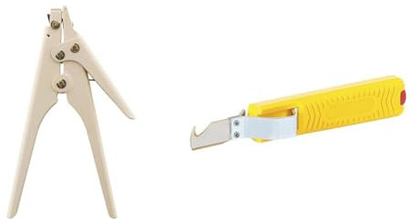 Pince en métal pour colliers - Zenitech & JOKARI 10282 Couteau à dégainer, Jaune Multicolore