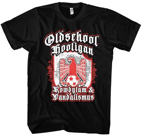 Rowdytum & Vandalismus Herren T-Shirt | Hooligan Tshirt Deutschland Ultra Deutschland Shirt EM WM Germany Hool Fußball | FB