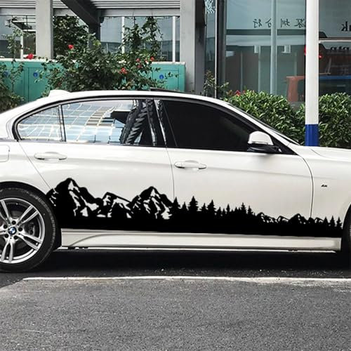 GUPEB Große Bergbäume Auto Seite Karosserie Aufkleber Aufkleber Platte Seiten Tür Karosserie Seite Auto Fahrzeug Dekor