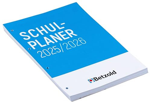 Betzold Schulplaner Loseblattsammlung - DIN A4 Lehrer-Kalender Lehrerplaner gelocht