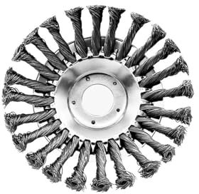 6/8/10 Inch Weed Brush Cutter Head Lawn Mower Universal Grass Trimmer Head Steel Wire Wheel Brush Disc Garden Trimmer Heads(6 Inch)