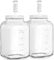2 Pack Large Fermentation Jars, 1.5 Gallon Glass Jars with 100% Airtight Lid & 3 Airlocks, Large Mason Jars with Scale Line, Pickle Jar, Sourdough Starter Jar for Veggies, Sauerkraut, Kombucha